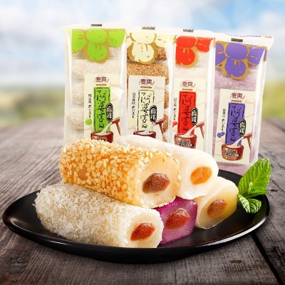 阿婆家的糯米糍粑台湾麻薯180g传统糕点网红食品小零食厂 家批发