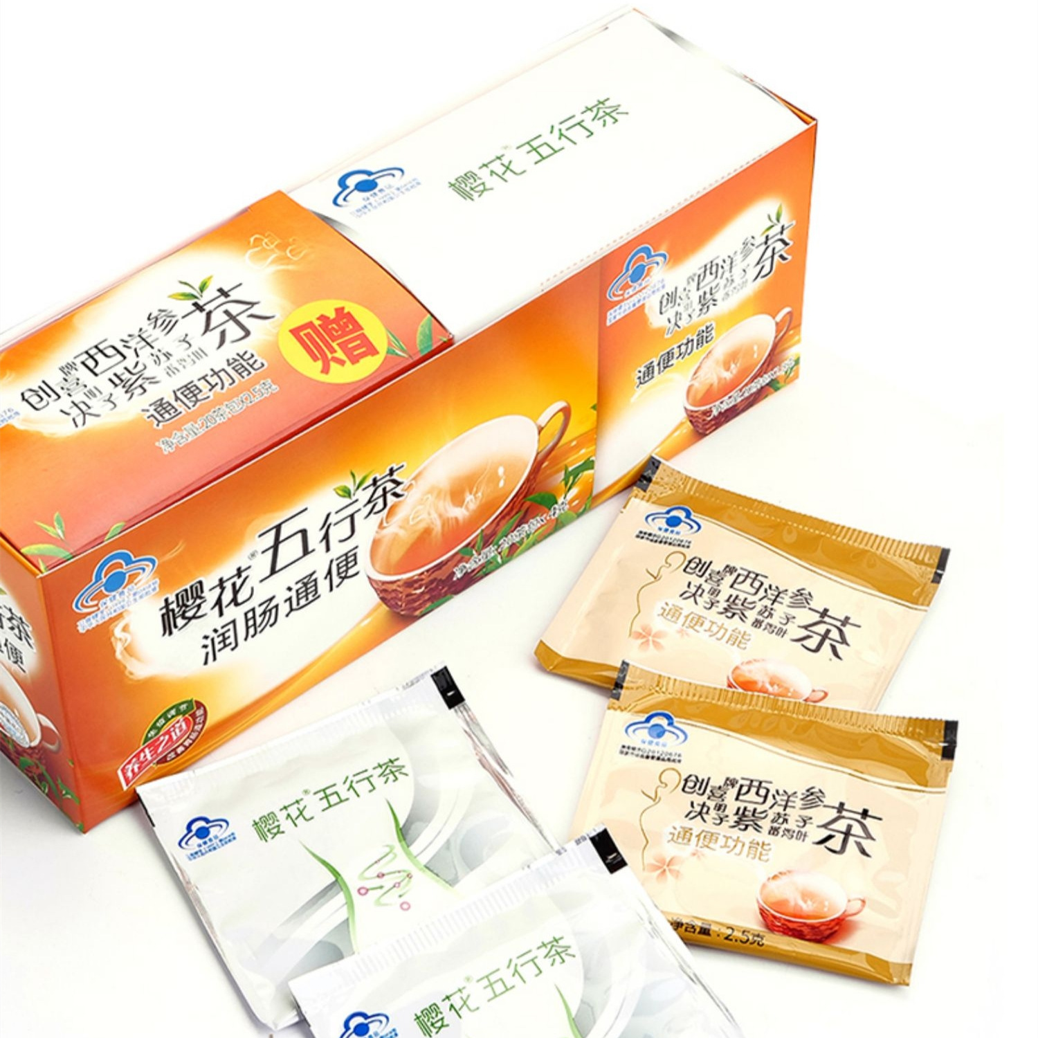 樱花五行茶20包+20包产品实拍